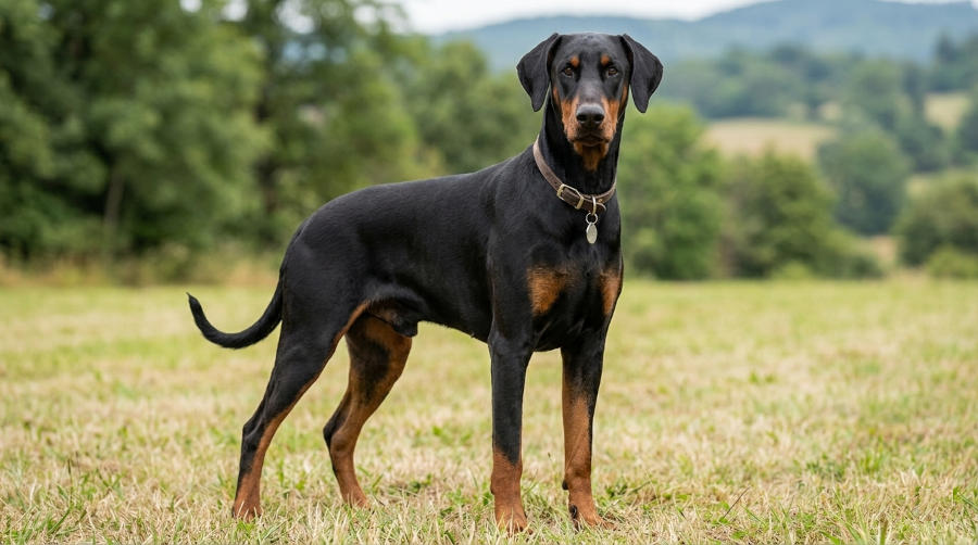 Doberman - sylwetka i portret rasy