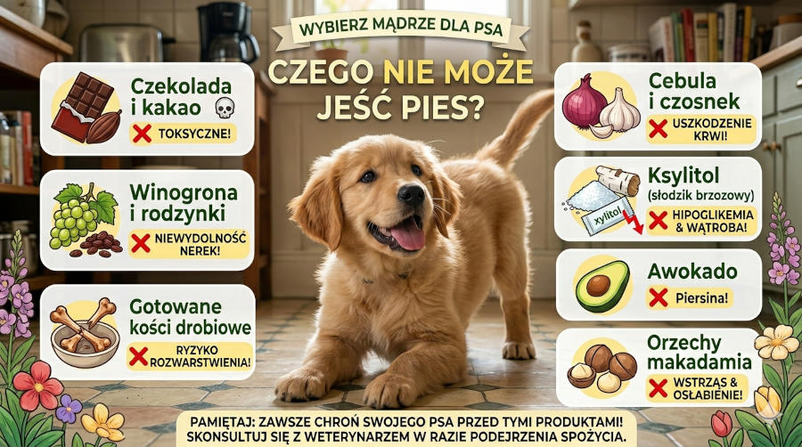 Zakazane produkty dla psa